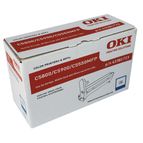Oki C5800/C5900 Cyan Original Imaging Drum (43381723) 